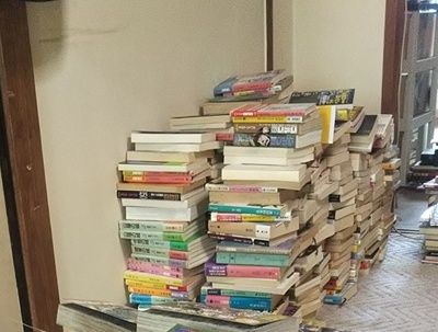 壁に周辺にもあった本