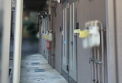 アパートの現場