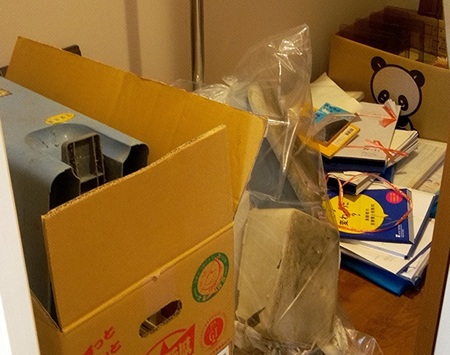 片付いていない部屋