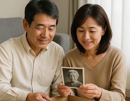遺品整理中の光景